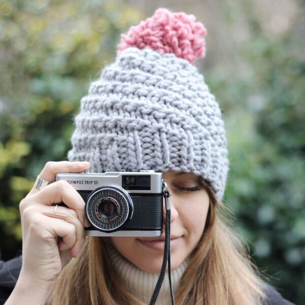 Stitch and Story - Luca pom hat knitting kit