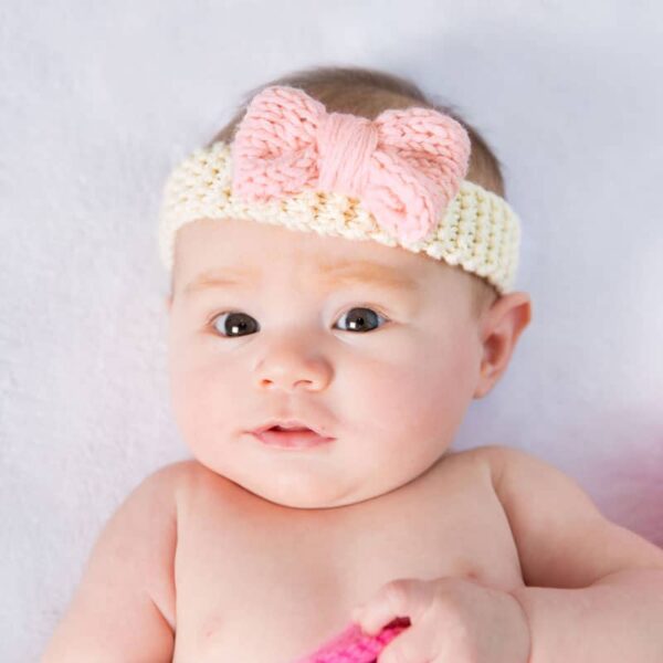 Stitch and Story - Lily bow and booties knitting set