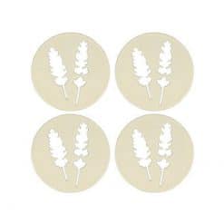 Dukvekter lavendel, beige