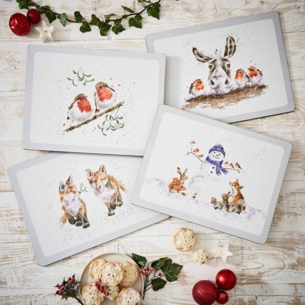 wrendale christmas placemats
