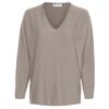 Elisa v-neck Chinchilla