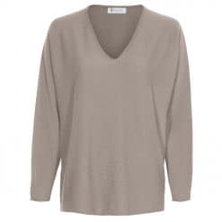 Elisa v-neck Chinchilla
