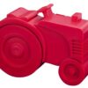 Blafre plastmatboks, traktor (rød)