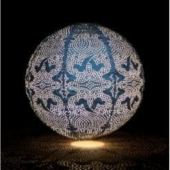 Solcellelanterne Globe blå