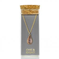 Blush Glass Drop halsekjede