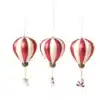 Ornament luftballong i glass rød