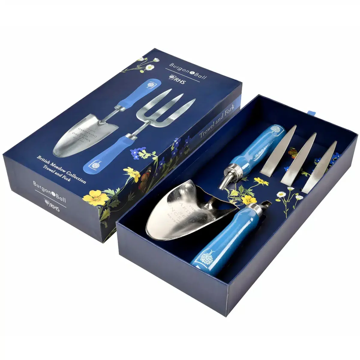 Håndspade og gaffel i gave eske British Bloom - Bilde 2