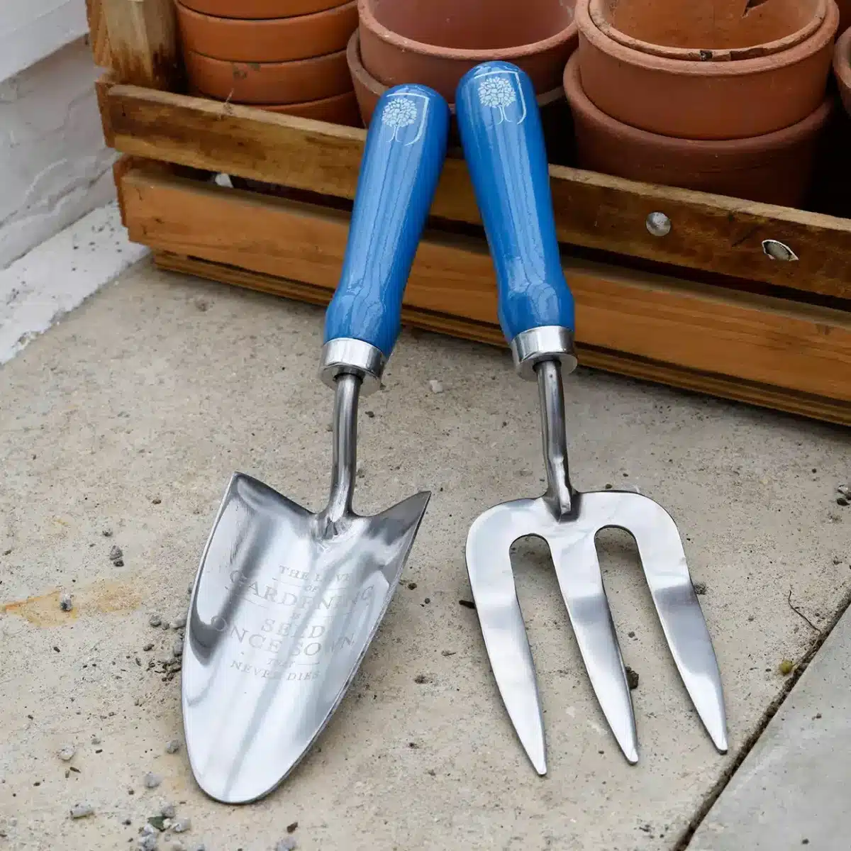 Håndspade og gaffel i gave eske British Bloom - Bilde 4