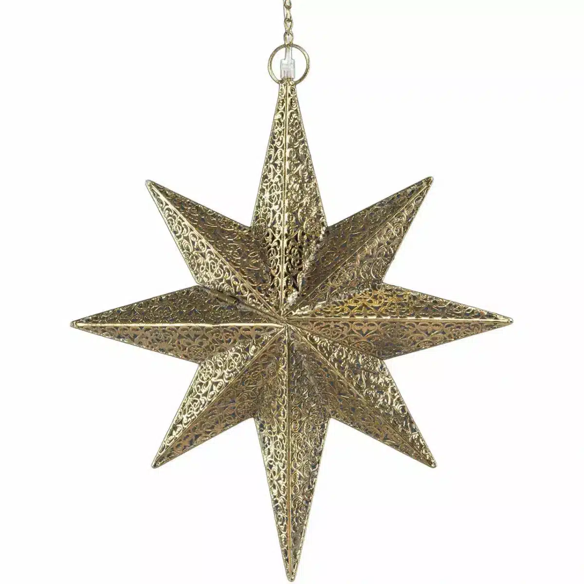 Adventstjerne i messing liten