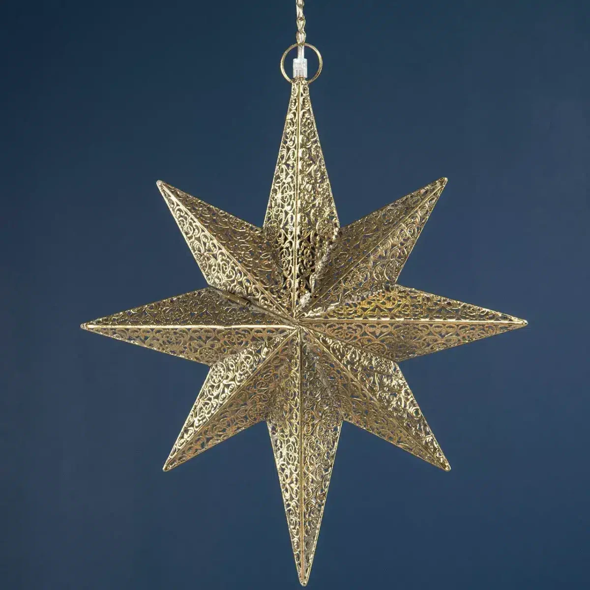 Adventstjerne i messing liten - Bilde 2