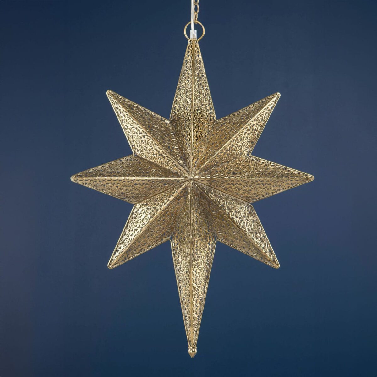 Adventstjerne i messing stor - Bilde 4