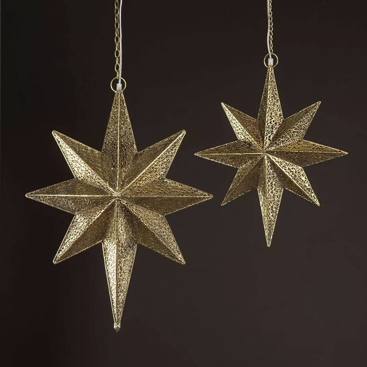 Adventstjerne i messing liten - Bilde 3