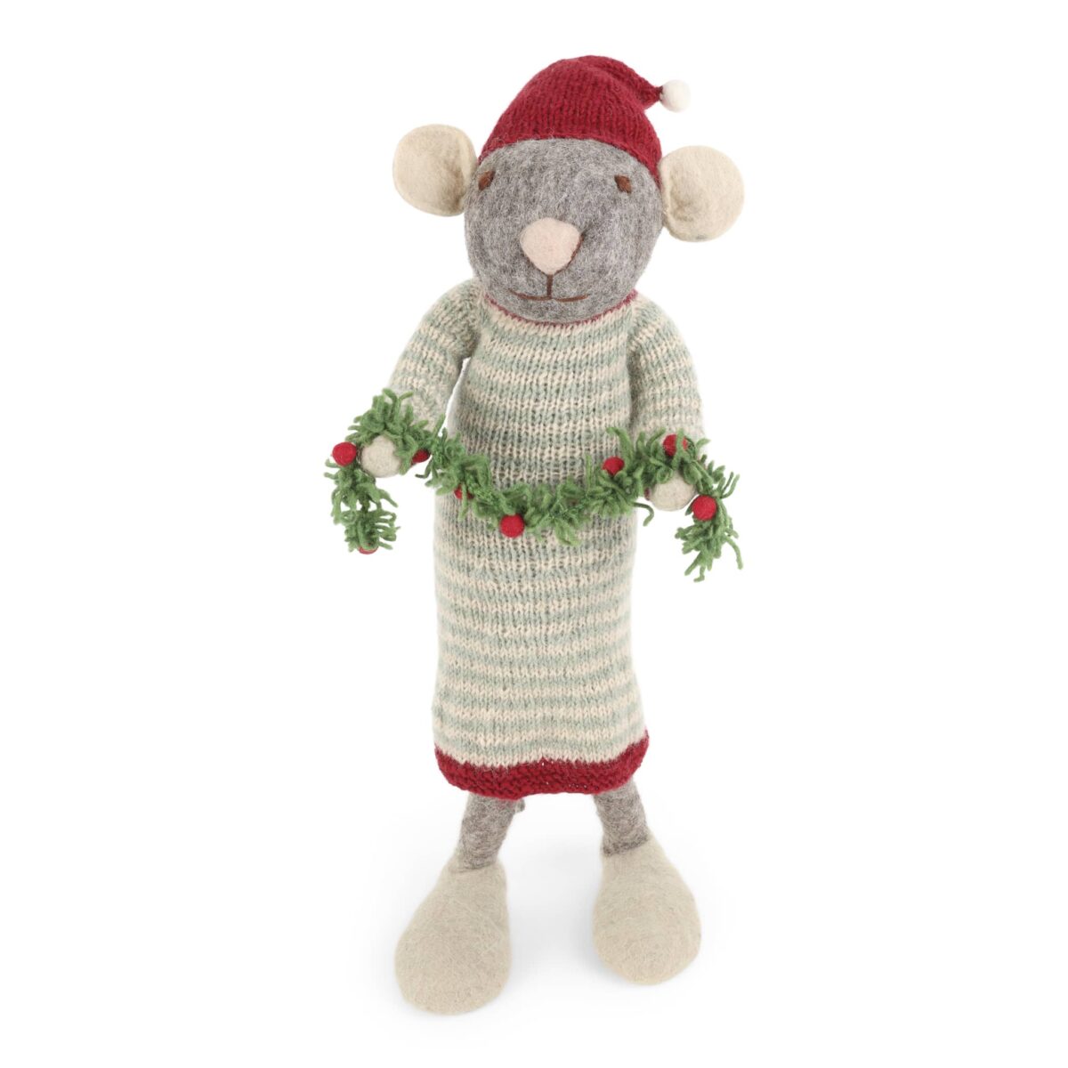 Gry & Sif Stor julemus med krans - Bilde 2