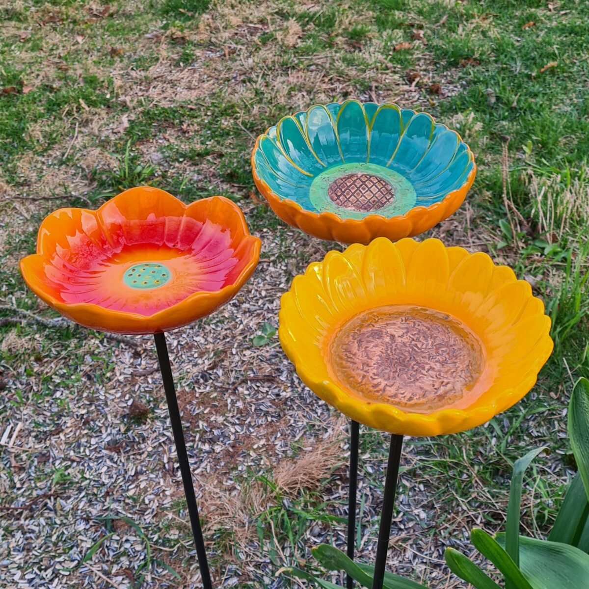 Fuglemater i keramikk Wild Poppy - Bilde 2