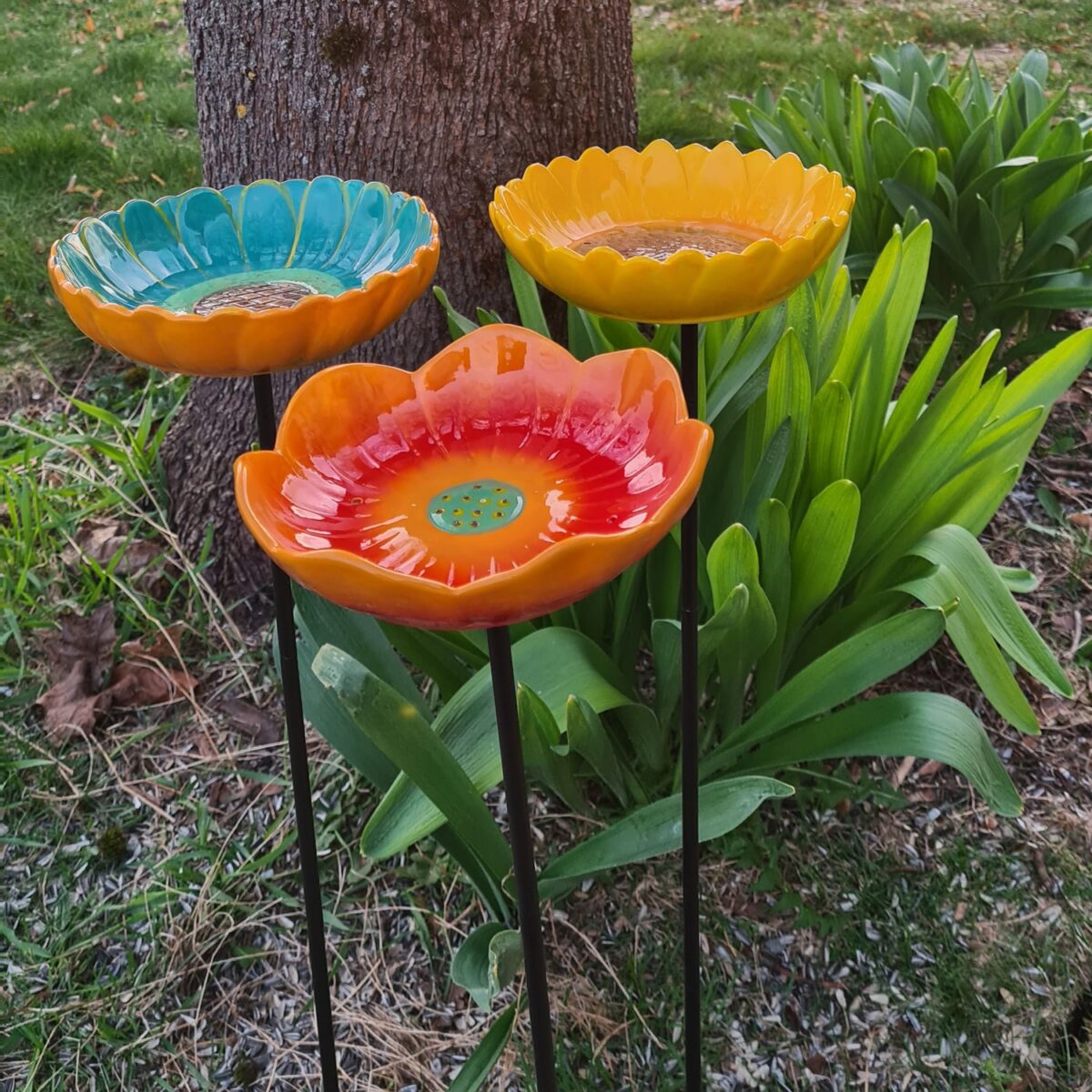 Fuglemater i keramikk Wild Poppy - Bilde 4