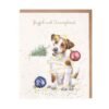 Wrendale Stort julekort 'Joyful and Triumphant' Hund