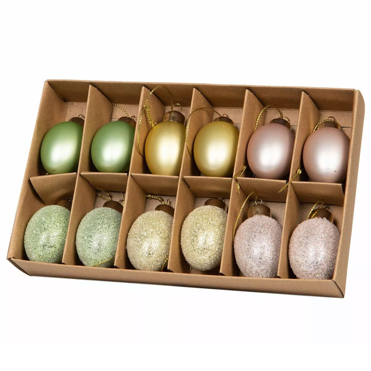 Egg glass heng pastellfarget 12 stk. - Bilde 2