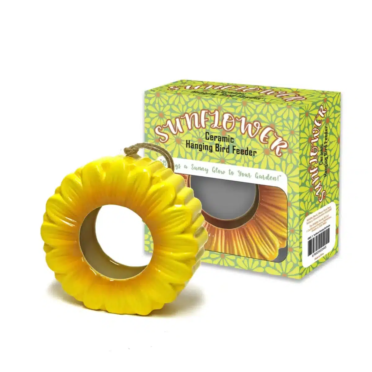 Sunflower hengende fuglemater i keramikk - Bilde 2