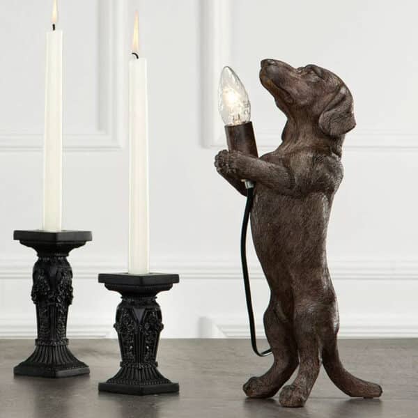 Lampe Dachs Brun
