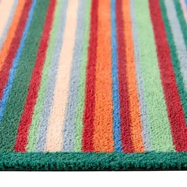 HugRug Dørmatte Bright Green Stripes 65x85 - Bilde 2