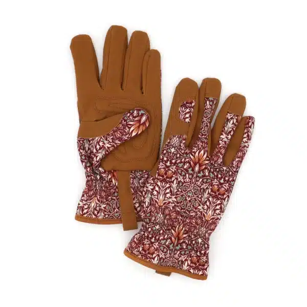 Hagehansker William Morris Snakeshead burgundy