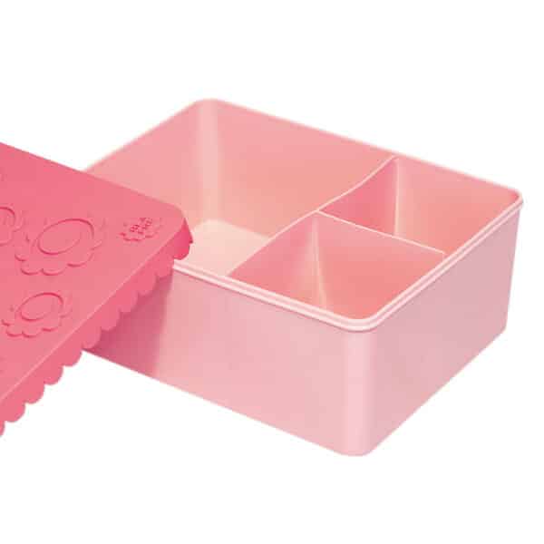 Blafre plastmatboks stor Blomst Rosa - Bilde 3