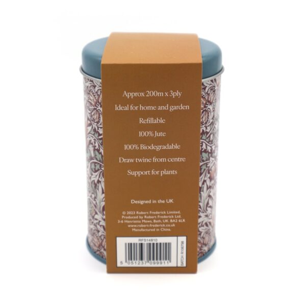 Boks med jutesnor William Morris Orange Grove Burgundy - Bilde 3