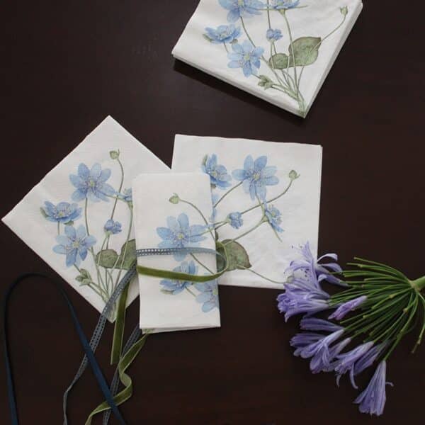 Anemone papir servietter - Bilde 3