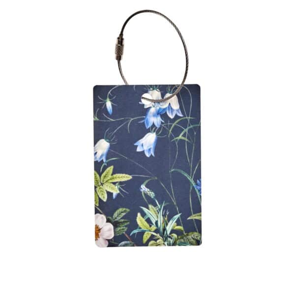 Bagasje tag blue flower
