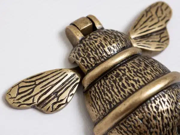 Brass Bee dørhammer Humle Rustikk messing - Bilde 3