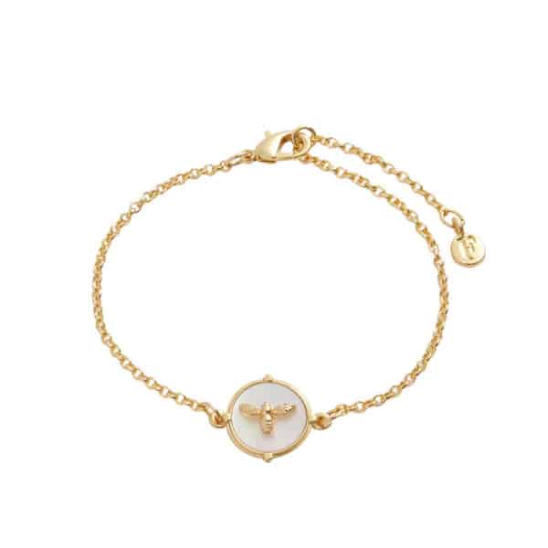 Honey Bee and Pearl Bracelet