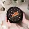 Sleepy Fox Round Jewellery Box