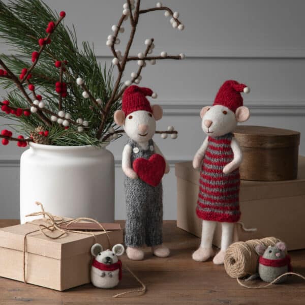 Alternative view of Gry & Sif Stor Musegutt med Hjerte (29cm)