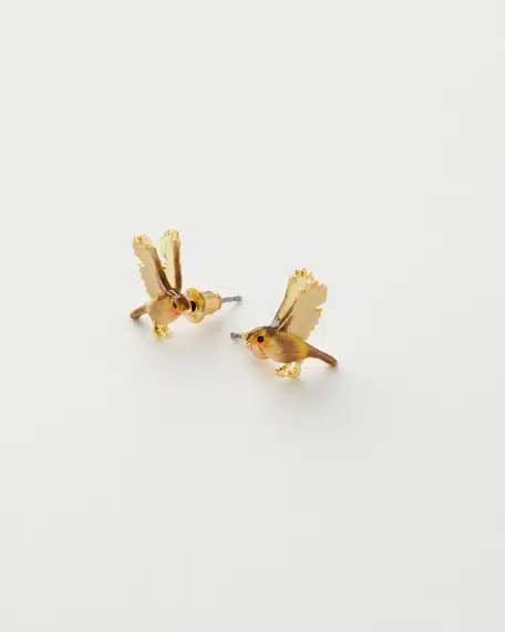 Alternative view of Flying Robin stud earrings