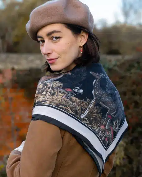 Alternative view of A Nights Tale Toile Square Scarf