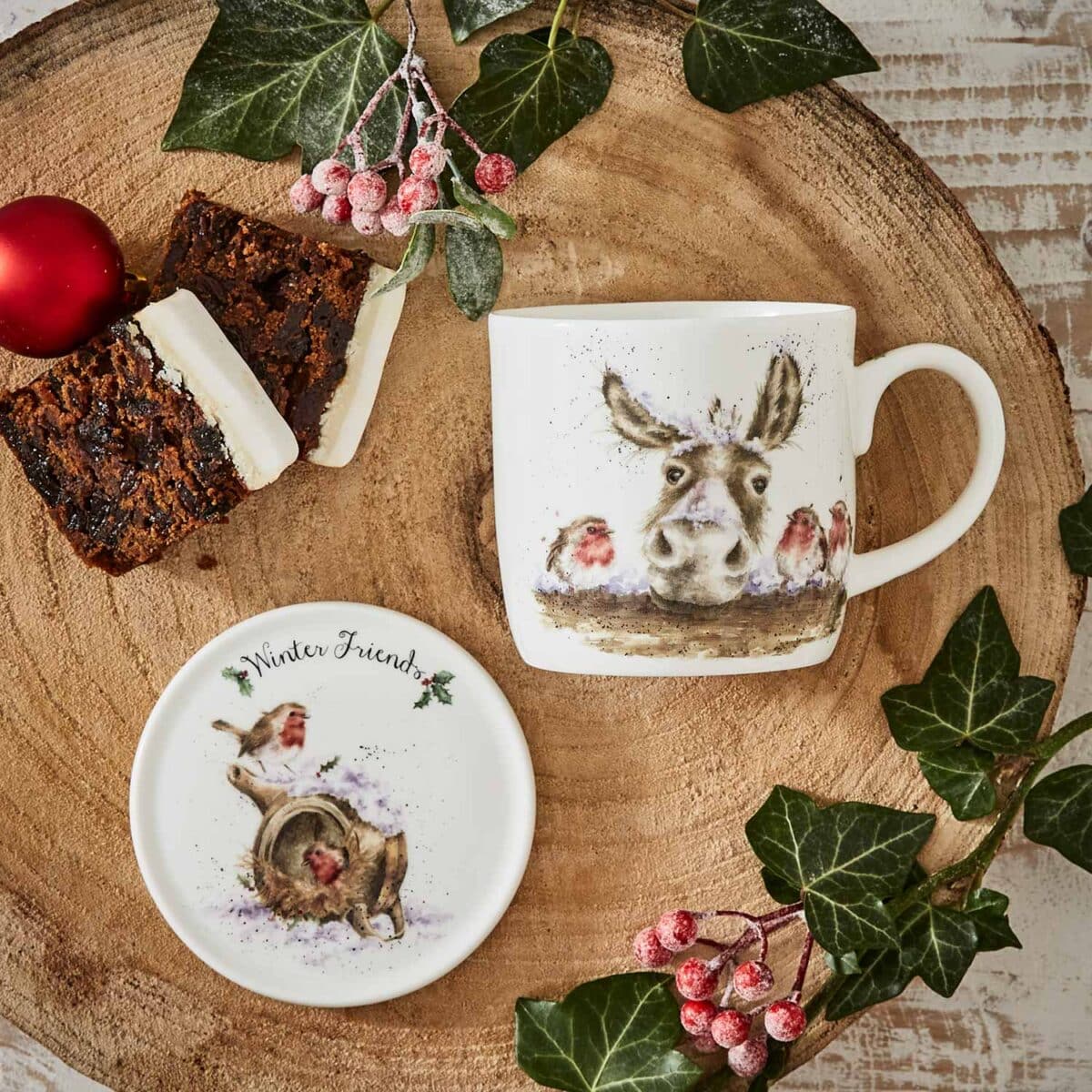 Wrendale julekrus og coaster Winter Friends - Bilde 4