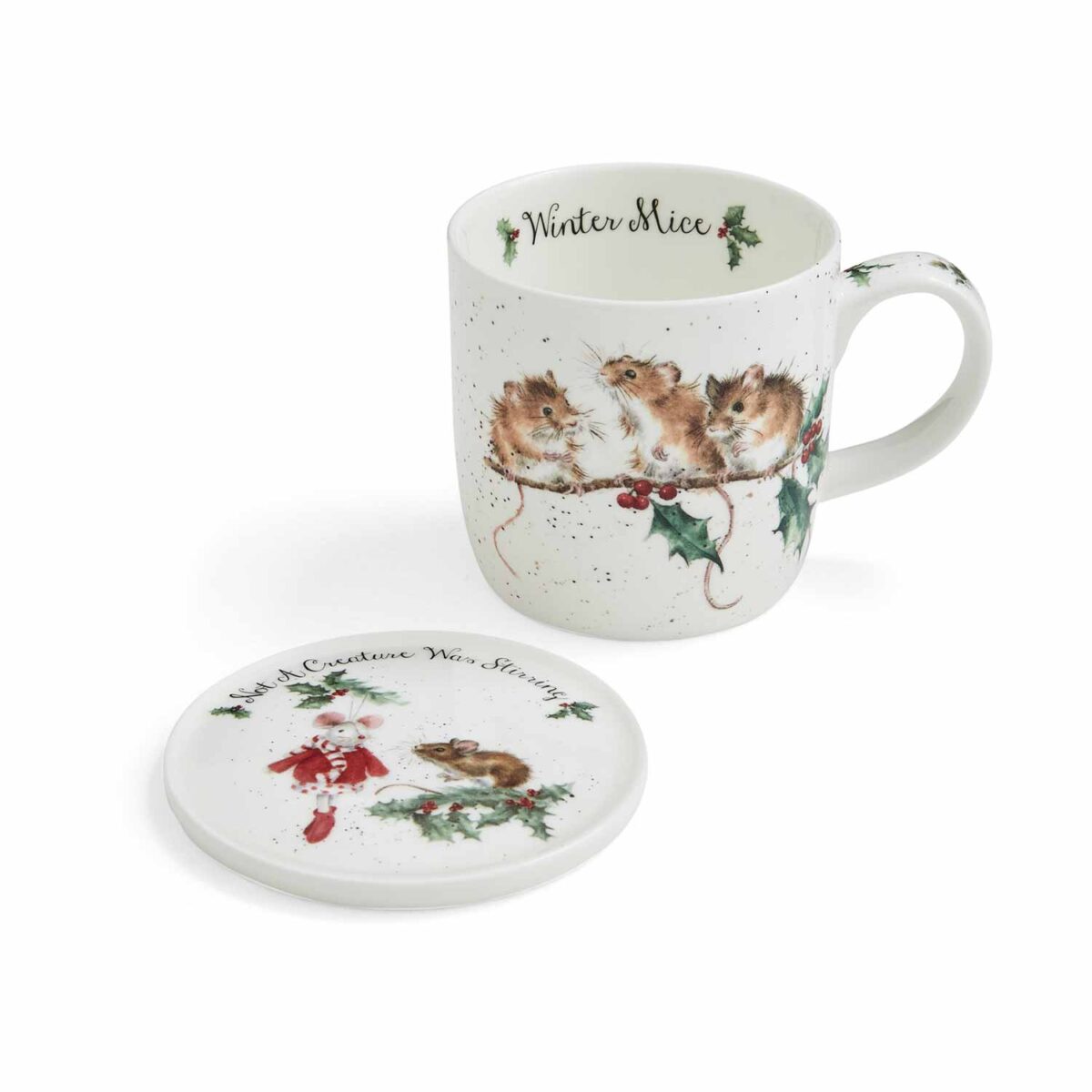 Wrendale julekrus og coaster Winter Mice - Bilde 6
