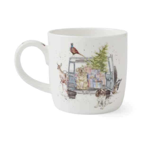 Alternative view of Wrendale julekrus Driving home for Christmas