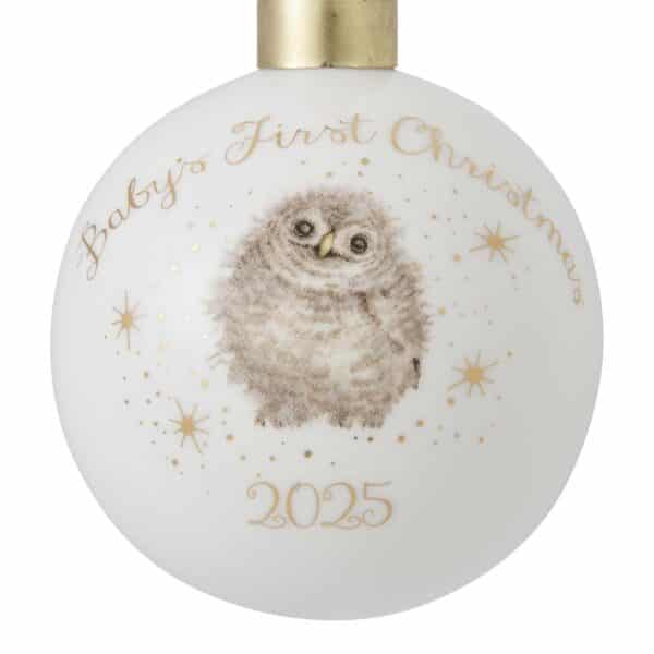 Wrendale julekule Baby's first Christmas 2025