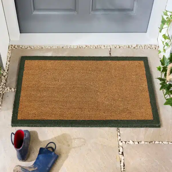 Alternative view of Dørmatte i kokos Border Green 45x75