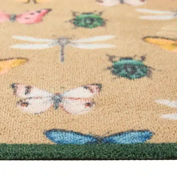 Alternative view of Hug Rug Dørmatte Bugs and Butterflies Beige 65x85