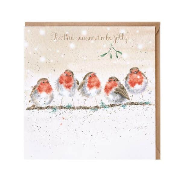 Wrendale Stort julekort 'Tis the season to be jolly'
