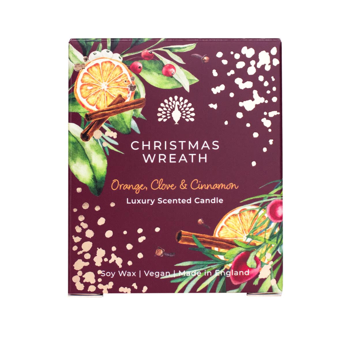 Christmas Wreath Duftlys soyavoks - Bilde 3