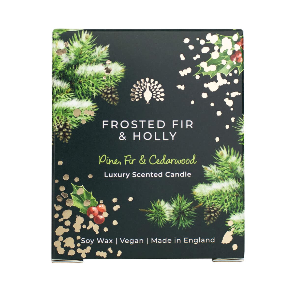 Frosted Fir and Holly Duftlys soyavoks - Bilde 3