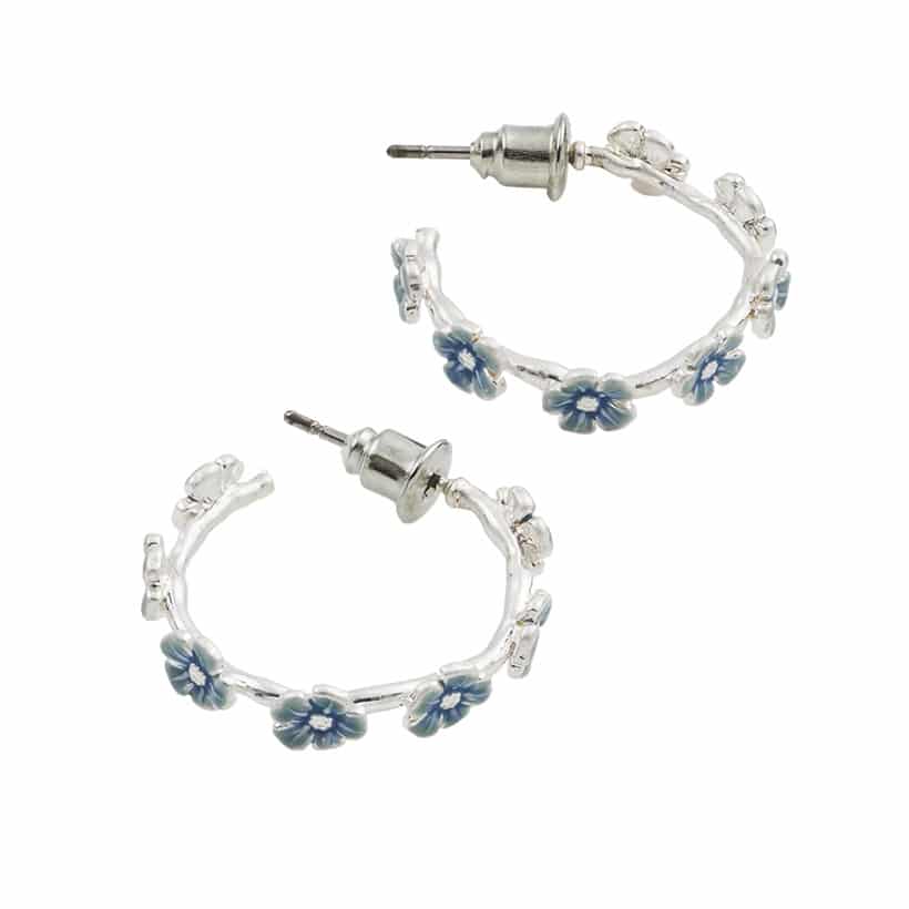 Fable øredobber Forget-me-not Stud Hoop - Bilde 5