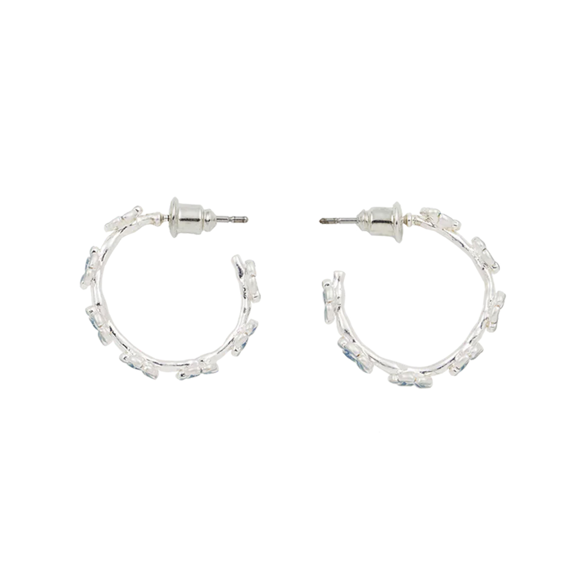 Fable øredobber Forget-me-not Stud Hoop - Bilde 4