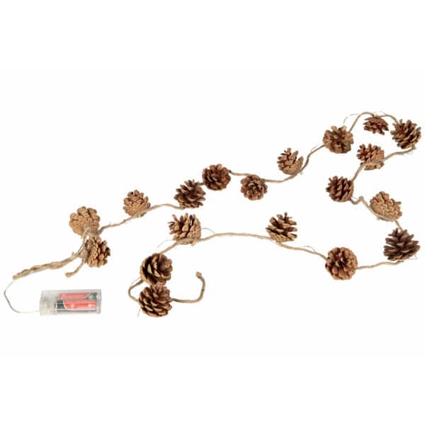 Kongleguirlander med LED-lys