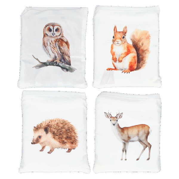 Alternative view of Handlenett akvarell skogsdyr