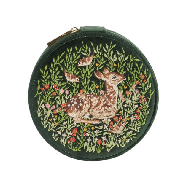 Fable smykkeskrin Brodert rådyr